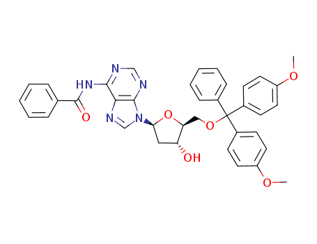 N-(9-((2S,4R,5S)-5-((bis(4-methoxyphenyl)(phenyl)methoxy)methyl)-4-hydroxytetrahydrofuran-2-yl)-9H-purin-6-yl)benzamide