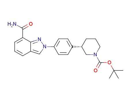 tert-butyl (3S)-3-{4-[7-(aminocarbonyl)-2H-indazol-2-yl]phenyl}piperidine-1-carboxylate