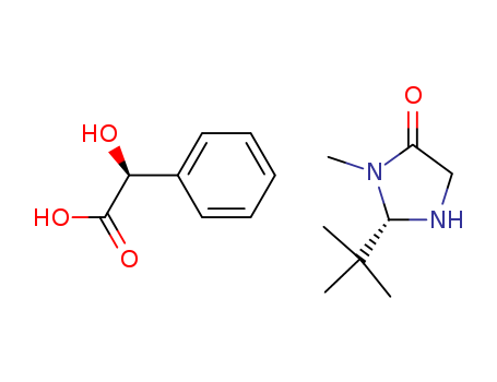 (S)-2-tert-butyl-3-methyl-4-oxoimidazolidin-1-ium (S)-2-hydroxy-2-phenylacetate