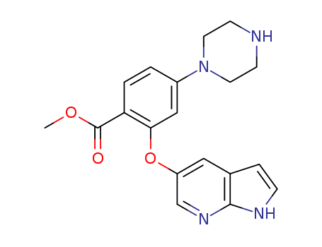 methyl 2-(1H-pyrrolo[2,3-b]pyridin-5-yloxy)-4-(piperazin-1-yl)benzoate