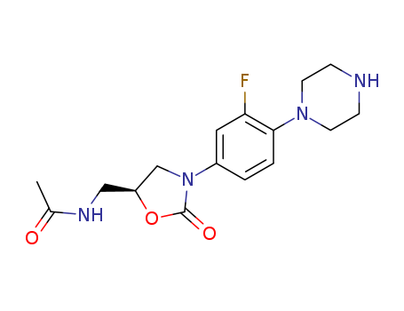 (S)-N-((3-(3-fluoro-4-(piperazin-1-yl)phenyl)-2-oxooxazolidin-5-yl)methyl)acetamide