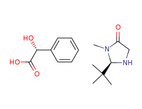 (R)-2-tert-butyl-3-methyl-4-oxoimidazolidin-1-ium (R)-2-hydroxy-2-phenylacetate