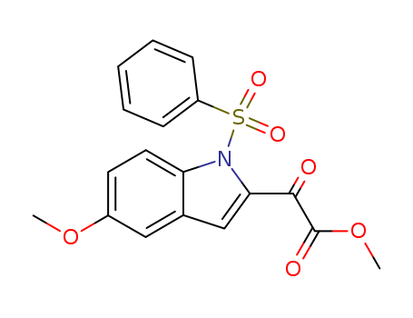 methyl 2-(5-methoxy-1-(phenylsulfonyl)-1H-indol-2-yl)-2-oxoacetate