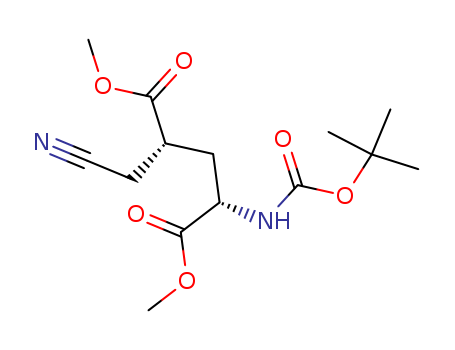 dimethyl (2S,4R)-2-((tert-butoxycarbonyl)amino)-4-(cyanomethyl)pentanedioate