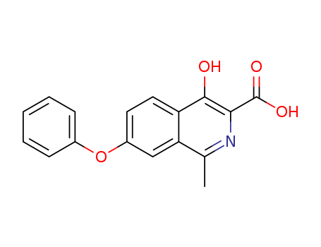 4-hydroxy-1-methyl-7-phenoxyisoquinoline-3-carboxylic acid