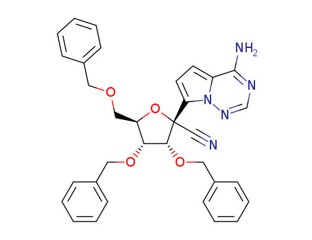 (2R,3R,4R,5R)-2-(4-aminopyrrolo[2,1-f][1,2,4]triazin-7-yl)-3,4-bis(benzyloxy)-5-((benzyloxy)methyl)tetrahydrofuran-2-carbonitrile