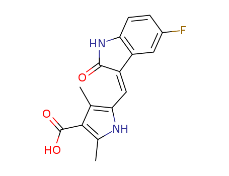 (Z)-5-((5-fluoro-2-oxoindolin-3-ylidene)methyl)-2,4-dimethyl-1H-pyrrole-3-carboxylic acid