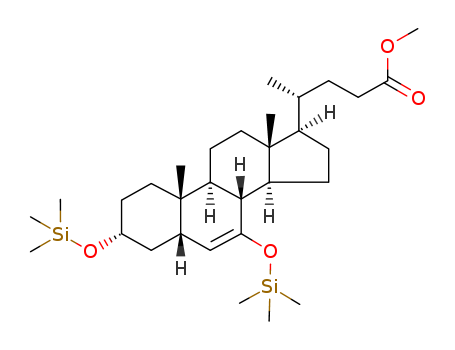 methyl (R)-4-((3R,5S,8S,9S,10S,13R,14S,17R)-10,13-dimethyl-3,7-bis((trimethylsilyl)oxy)-2,3,4,5,8,9,10,11,12,13,14,15,16,17-tetradecahydro-1H-cyclopenta[a]phenanthren-17-yl)pentanoate