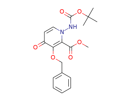 methyl 3-(benzyloxy)-1-((tert-butoxycarbonyl)amino)-4-oxo-1,4-dihydropyridine-2-carboxylate