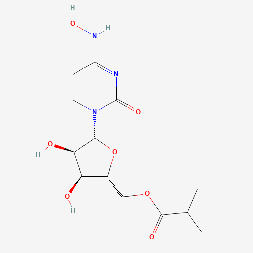 ((2R,3S,4R,5R)-3,4-dihydroxy-5-(4-(hydroxyamino)-2-oxopyrimidin-1(2H)-yl)tetrahydrofuran-2-yl)methyl isobutyrate