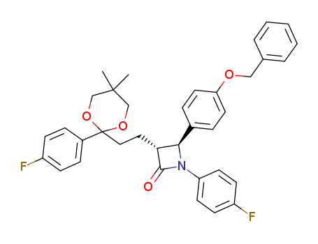 (3R,4S)-4-(4-(benzyloxy)phenyl)-1-(4-fluorophenyl)-3-(2-(2-(4-fluorophenyl)-5,5-dimethyl-1,3-dioxan-2-yl)ethyl)azetidin-2-one