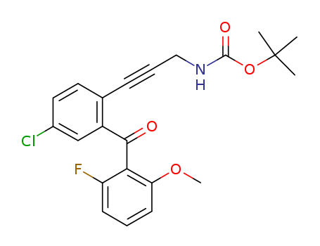 tert-butyl 3-(4-chloro-2-(2-fluoro-6-methoxybenzoyl)phenyl)prop-2-ynylcarbamate