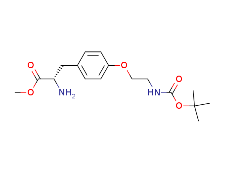 (S)-methyl 2-amino-3-(4-(2-((tert-butoxycarbonyl)amino)ethoxy)phenyl)propanoate