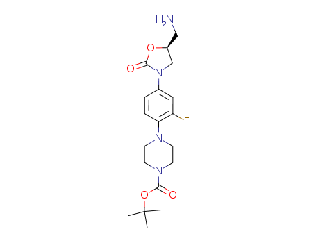 (S)-tert-butyl 4-(4-(5-(aminomethyl)-2-oxooxazolidin-3-yl)-2-fluorophenyl)piperazine-1-carboxylate