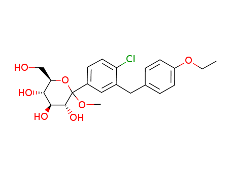 (2S,3R,4S,5S,6R)-2-(4-chloro-3-(4-ethoxybenzyl)phenyl)-6-(hydroxyMethyl)-2-Methoxytetrahydro-2H-pyran-3,4,5-triol