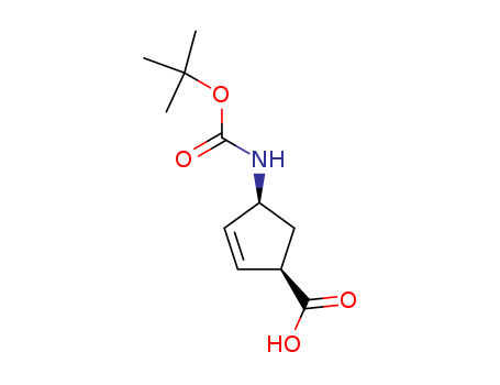 (1R,4S)-4-(tert-butoxycarbonylamino)cyclopent-2-enecarboxylic acid