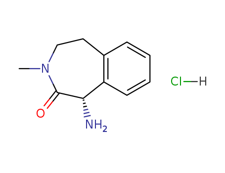 (S)-1-amino-3-methyl-4,5-dihydro-1H-benzo[d]azepin-2(3H)-one hydrochloride