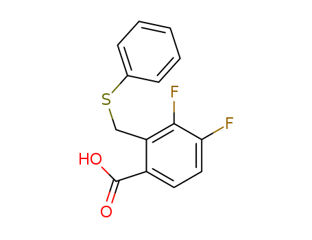 3,4-difluoro-2-((phenylthio)methyl)benzoic acid