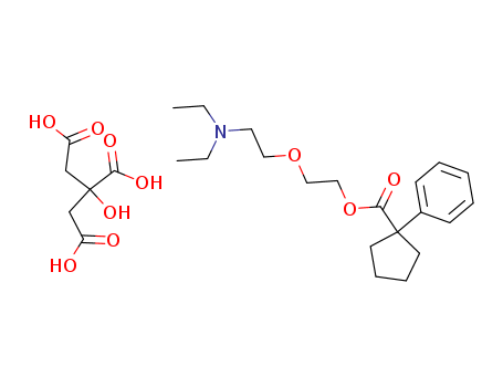 2-(2-(diethylamino)ethoxy)ethyl 1-phenylcyclopentanecarboxylate 2-hydroxypropane-1,2,3-tricarboxylate