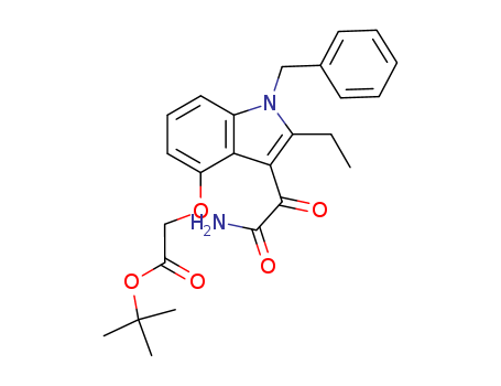 tert-butyl 2-(3-(2-amino-2-oxoacetyl)-1-benzyl-2-ethyl-1H-indol-4-yloxy)acetate