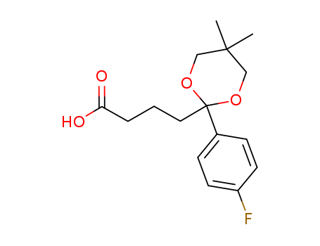 4-(2-(4-fluorophenyl)-5,5-dimethyl-1,3-dioxan-2-yl)butanoic acid