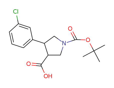 Trans-1-Boc-4-(3-chlorophenyl)pyrrolidine-3-carboxylic acid