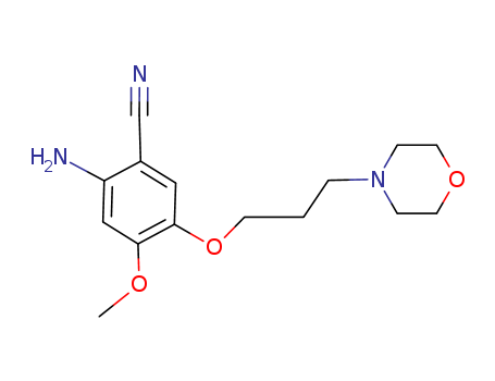 2-amino-4-methoxy-5-(3-morpholinopropoxy)benzonitrile