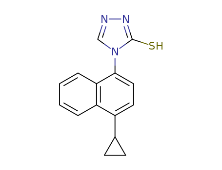 4-(4-Cyclopropylnaphthalen-1-yl)-1H-1,2,4-triazole-5(4H)-thione