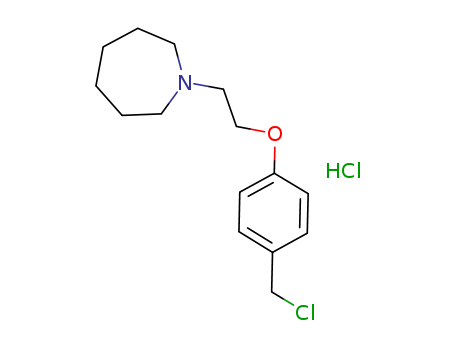 1-(2-(4-(chloromethyl)phenoxy)ethyl)azepane hydrochloride