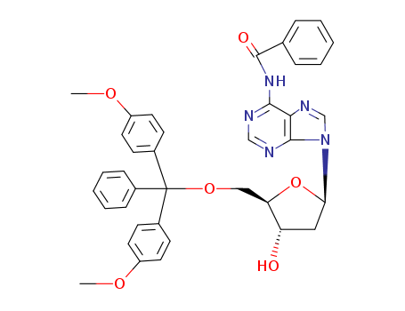 N-(9-((2R,4S,5R)-5-((bis(4-methoxyphenyl)(phenyl)methoxy)methyl)-4-hydroxytetrahydrofuran-2-yl)-9H-purin-6-yl)benzamide