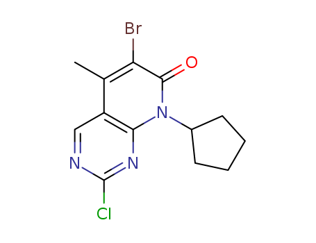 6-broMo-2-chloro-8-cyclopentyl-5-Methylpyrido[2,3-d]pyriMidin-7(8H)-one