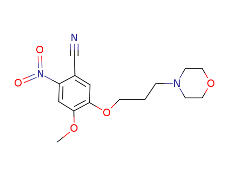 4-methoxy-5-(3-morpholinopropoxy)-2-nitrobenzonitrile