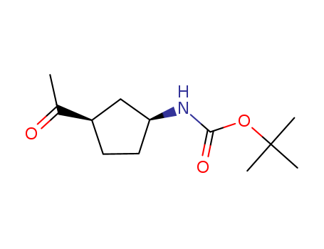 tert-butyl ((1S,3R)-3-acetylcyclopentyl)carbamate