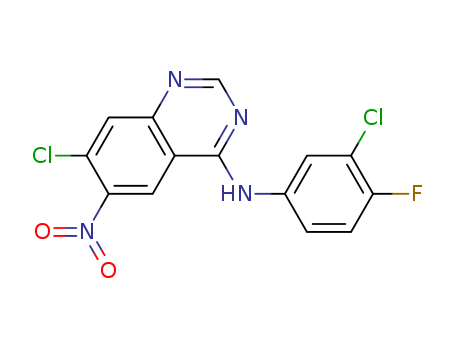 7-Chloro-N-(3-chloro-4-fluorophenyl)-6-nitroquinazolin-4-amine