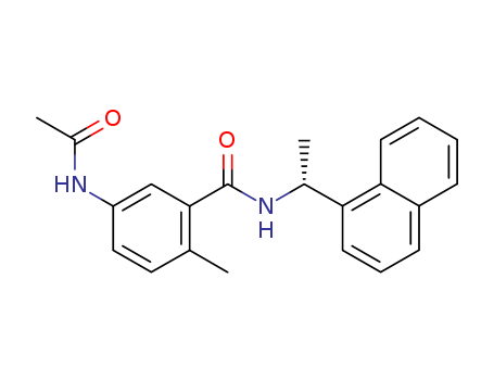 5-Acetylamino-2-methyl-N-(1R-naphthalen-1-yl-ethyl)-benzamide