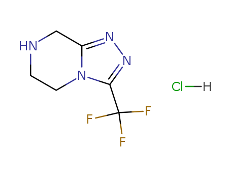 3-(trifluoromethyl)-5,6,7,8-tetrahydro-[1,2,4]triazolo[4,3-a]pyrazine hydrochloride