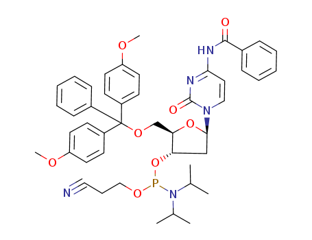 (2S,3R,5S)-5-(4-benzamido-2-oxopyrimidin-1(2H)-yl)-2-((bis(4-methoxyphenyl)(phenyl)methoxy)methyl)tetrahydrofuran-3-yl (2-cyanoethyl) diisopropylphosphoramidite