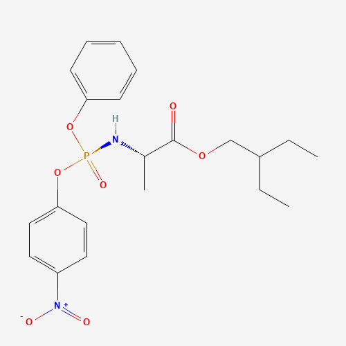 2-ethylbutyl ((S)-(4-nitrophenoxy)(phenoxy)phosphoryl)-L-alaninate