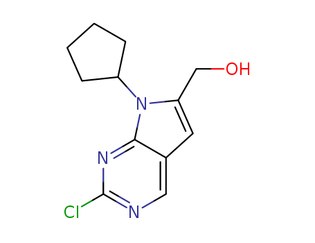 (2-chloro-7-cyclopentyl-7H-pyrrolo[2,3-d]pyrimidin-6-yl)methanol