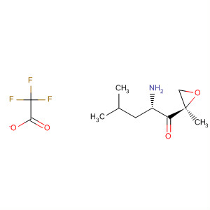 (2S)-2-Amino-4-methyl-1-((2R)-2-methyloxiranyl)-1-pentanone trifluoroacetate