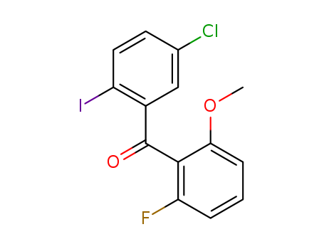 (5-chloro-2-iodophenyl)(2-fluoro-6-methoxyphenyl)methanone