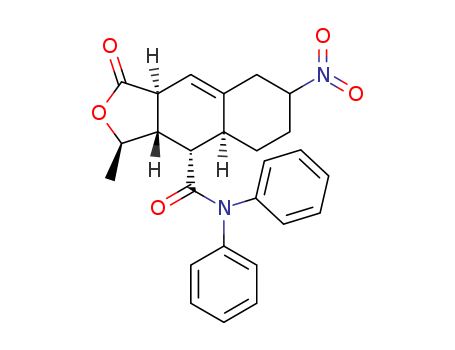 (3R,3aS,4S,4aS,7R,9aR)-3-methyl-7-nitro-1-oxo-N,N-diphenyl-1,3,3a,4,4a,5,6,7,8,9a-decahydronaphtho[2,3-c]furan-4-carboxamide