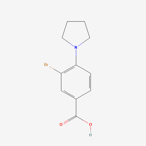 3-bromo-4-(pyrrolidin-1-yl)benzoic acid