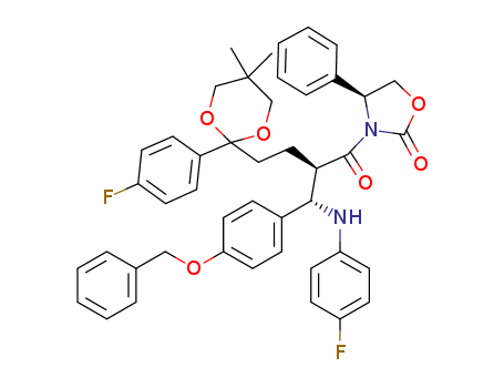 (3R,4S)-4-(4-(benzyloxy)phenyl)-1-(4-fluorophenyl)-3-(2-(2-(4-fluorophenyl)-5,5-dimethyl-1,3-dioxan-2-yl)ethyl)azetidin-2-one