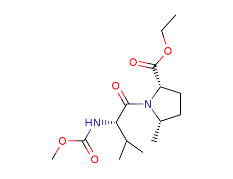 (2S,5S)-ethyl 1-((S)-2-(methoxycarbonylamino)-3- methylbutanoyl)-5-methylpyrrolidine-2-carboxylate