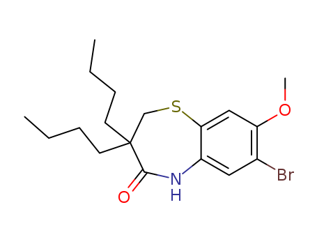 7-bromo-3,3-dibutyl-8-methoxy-2,3-dihydrobenzo[b][1,4]thiazepin-4(5H)-one