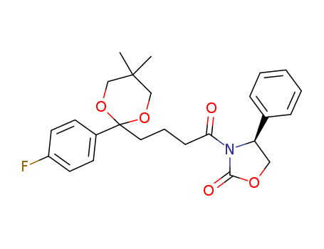 (S)-3-(4-(2-(4-fluorophenyl)-5,5-dimethyl-1,3-dioxan-2-yl)butanoyl)-4-phenyloxazolidin-2-one