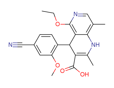 4-(4-cyano-2-methoxyphenyl)-5-ethoxy-2,8-dimethyl-1,4-dihydro-1,6-naphthyridine-3-carboxylic acid