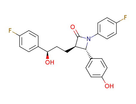 (3R,4S)-1-(4-fluorophenyl)-3-((R)-3-(4-fluorophenyl)-3-hydroxypropyl)-4-(4-hydroxyphenyl)azetidin-2-one