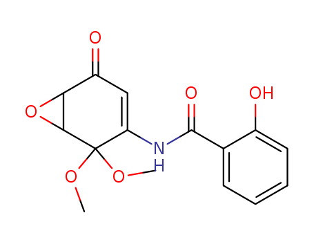 N-(2,2-dimethoxy-5-oxo-7-oxabicyclo[4.1.0]hept-3-en-3-yl)-2-hydroxybenzamide